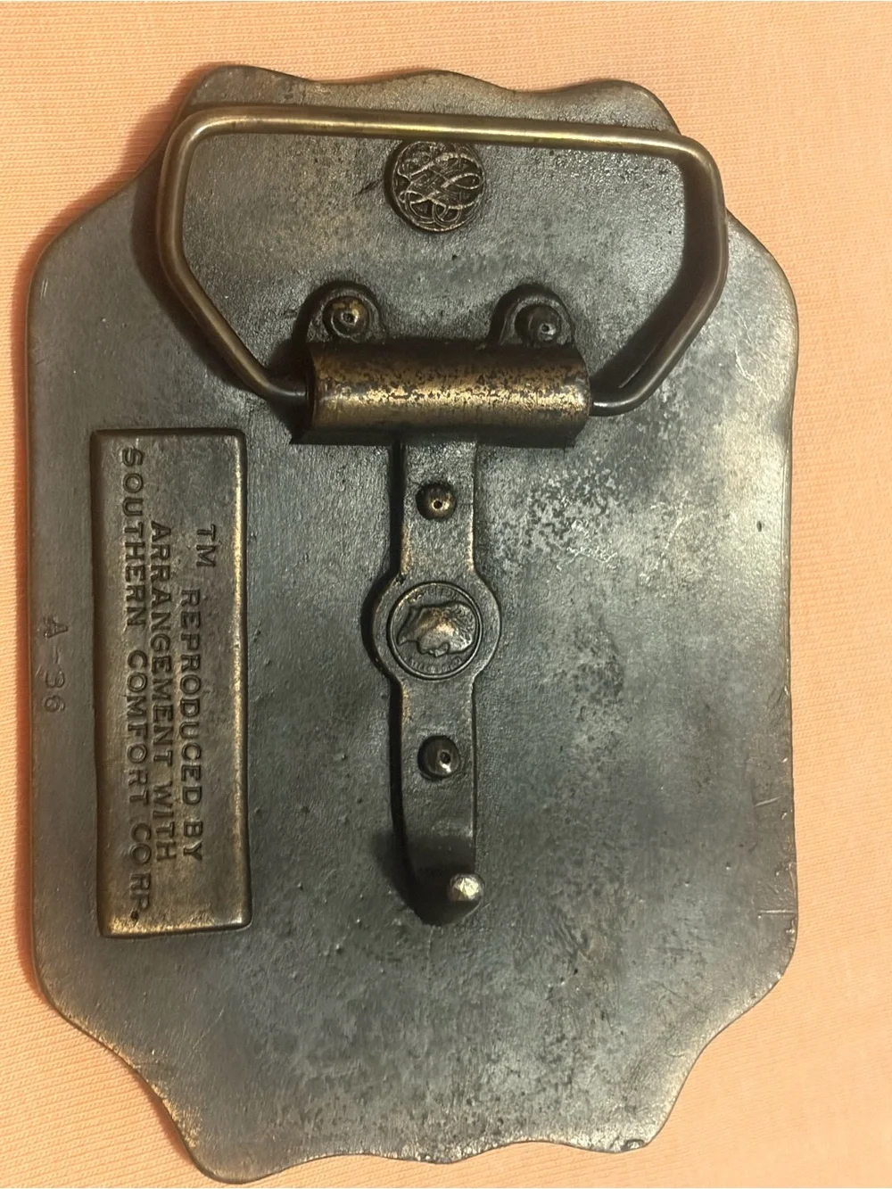 Vintage 1970’s Southern Comfort (Under Your Belt) Belt Buckle + A GIFT 🎁